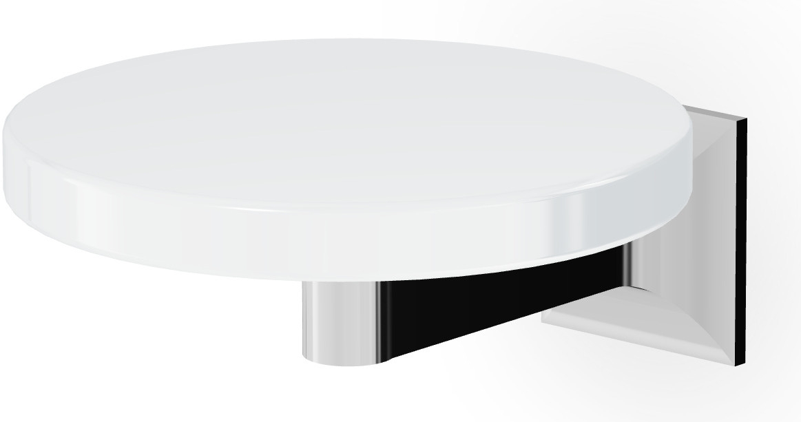 Zucchetti Bellagio săpunieră perete crom-alb ZAC510