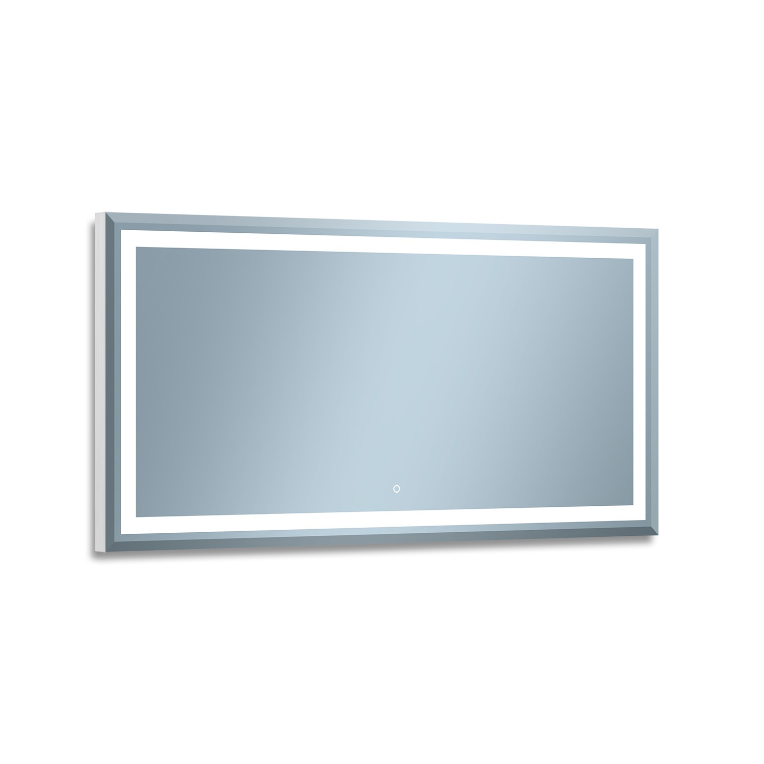 Venti Willa oglindă 120x60 cm dreptunghiular cu iluminare argint 5907722357984