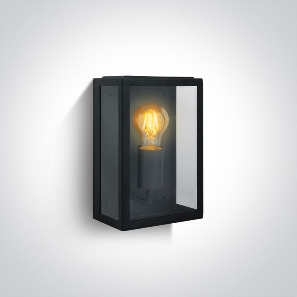 One Light aplica exterior 1x40 W negru 67406/B