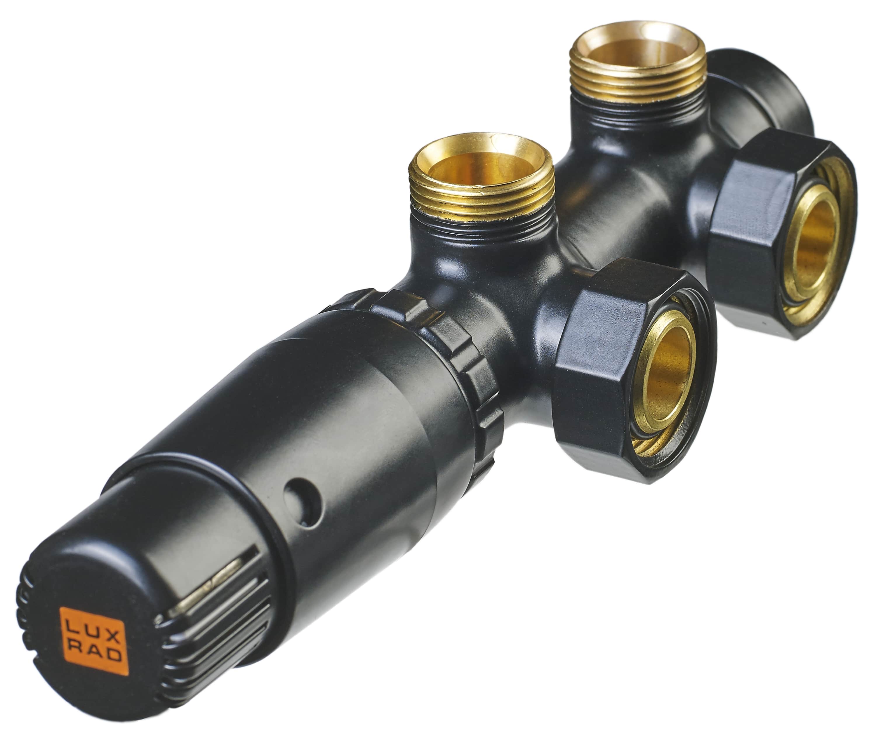 Luxrad Duo set termostatic negru DKLS040