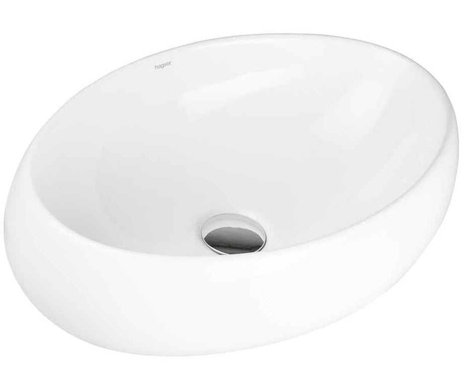 Hagser Gisela lavoar 49.5x34.5 cm ovale de blat alb HGR70000040