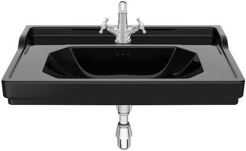 Roca Carmen lavoar 80x50 cm dreptunghiular clasică negru A3270A0560