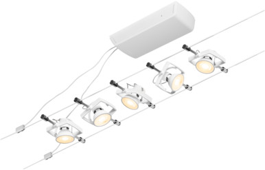 Paulmann Mac sistem de cabluri 5x10 W alb-crom 94432