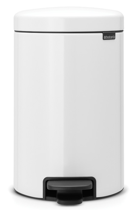 Brabantia NewIcon cos de gunoi 12 l alb-negru 111969