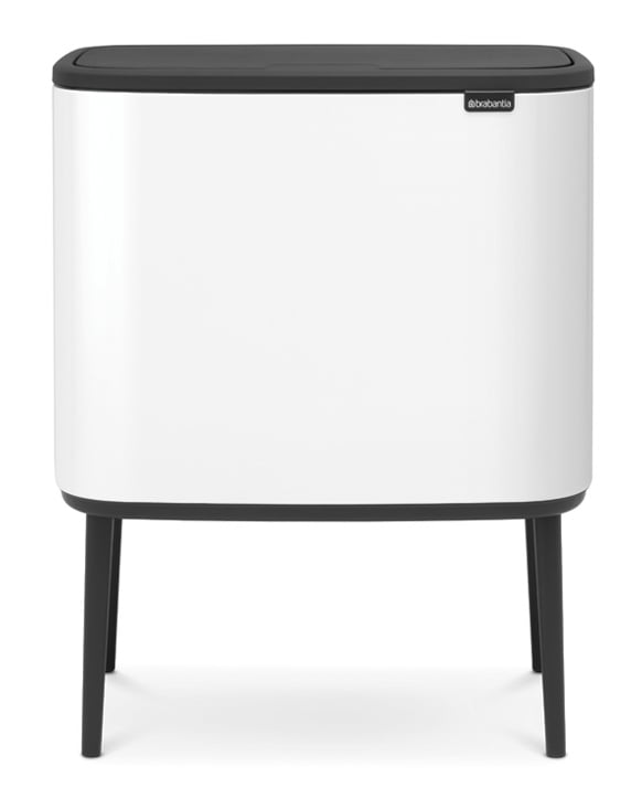 Brabantia Bo cos de gunoi 36 l alb-negru 313509
