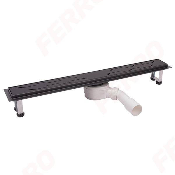 Ferro rigolă duș 80 cm negru OL80-BL
