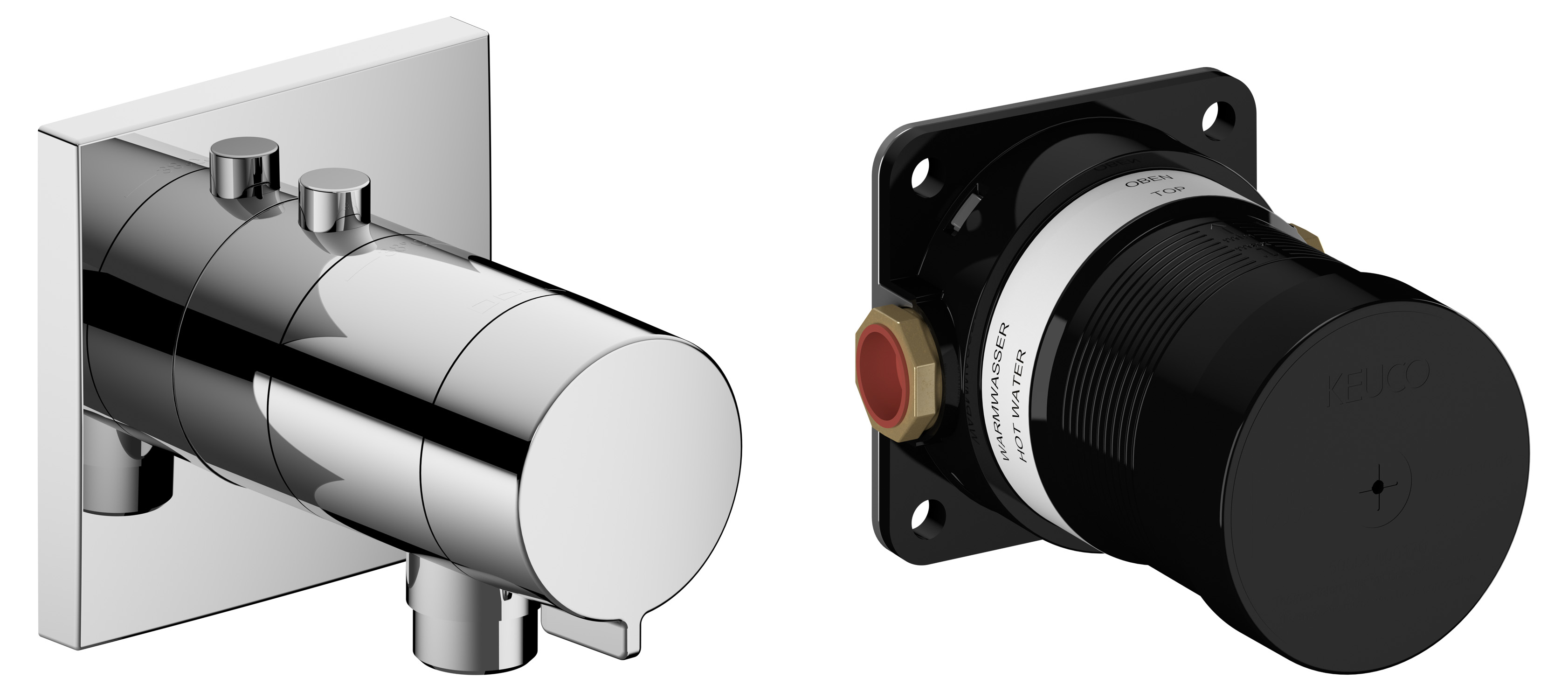 Keuco IXMO Solo baterie de duș ascuns cu termostat crom 59554010022