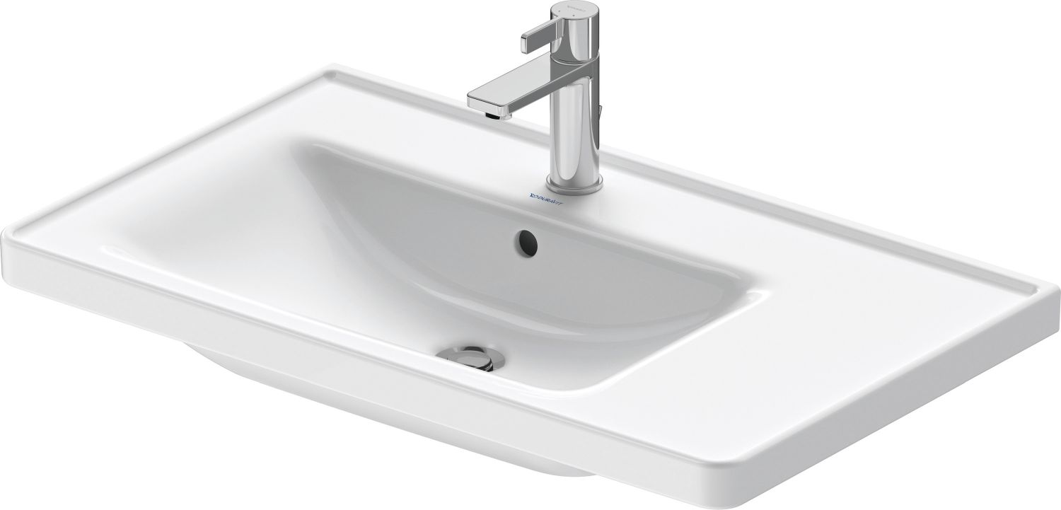 Duravit D-Neo lavoar 80x48 cm dreptunghiular mobilier alb 2369800000