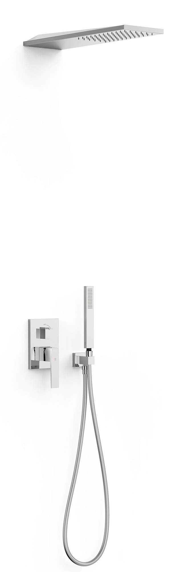 Tres Slim Exclusive set de duș ascuns cu duș de ploaie crom 20228005