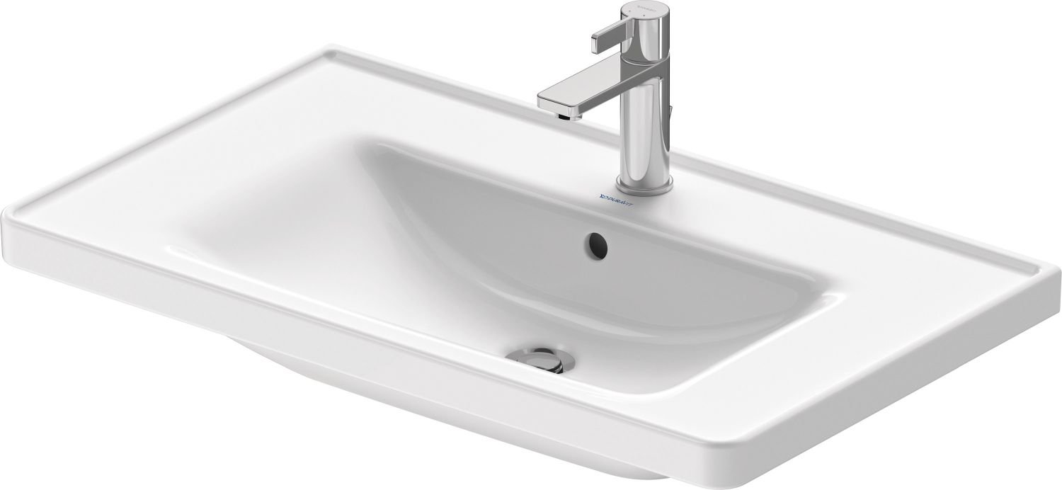 Duravit D-Neo lavoar 80x48 cm dreptunghiular mobilier alb 2367800000