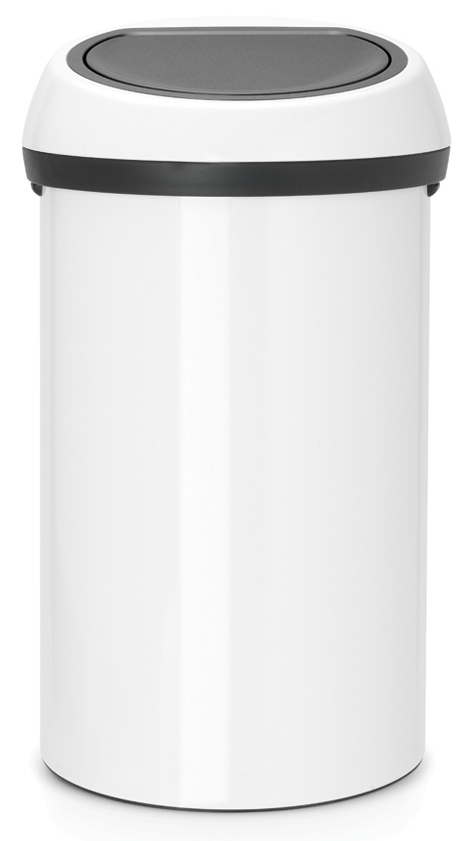 Brabantia Touch Bin recipient pentru resturi 60 l alb 108686