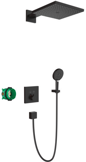 Hansgrohe Raindance set de duș ascuns cu termostat negru 27939670