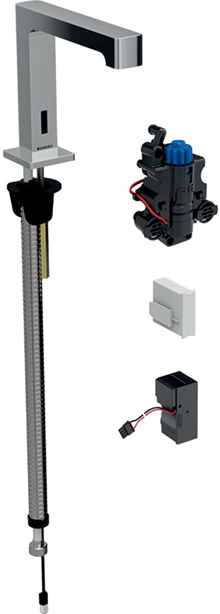 Geberit Brenta baterie lavoar stativ cu termostat electrică crom 116.197.21.1