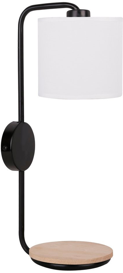 Candellux Alpine lampă de perete 1x40 W negru-lemn 21-76694