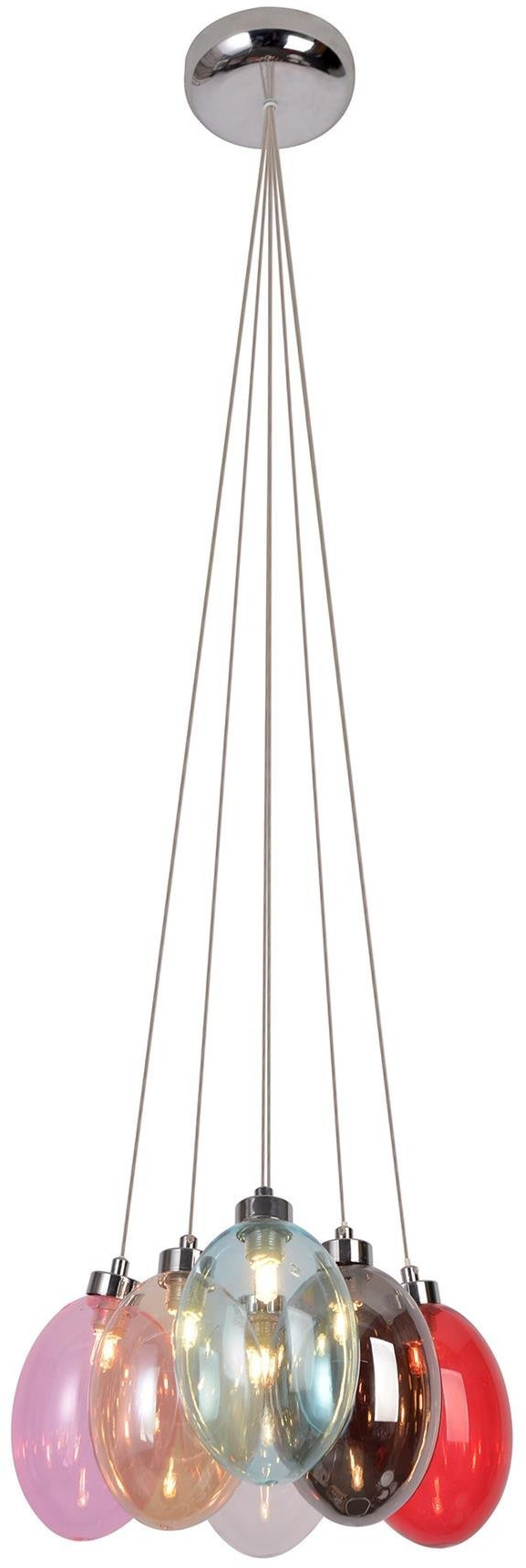 Ledea Lukka lampă suspendată 6x10 W multicolor 50106168
