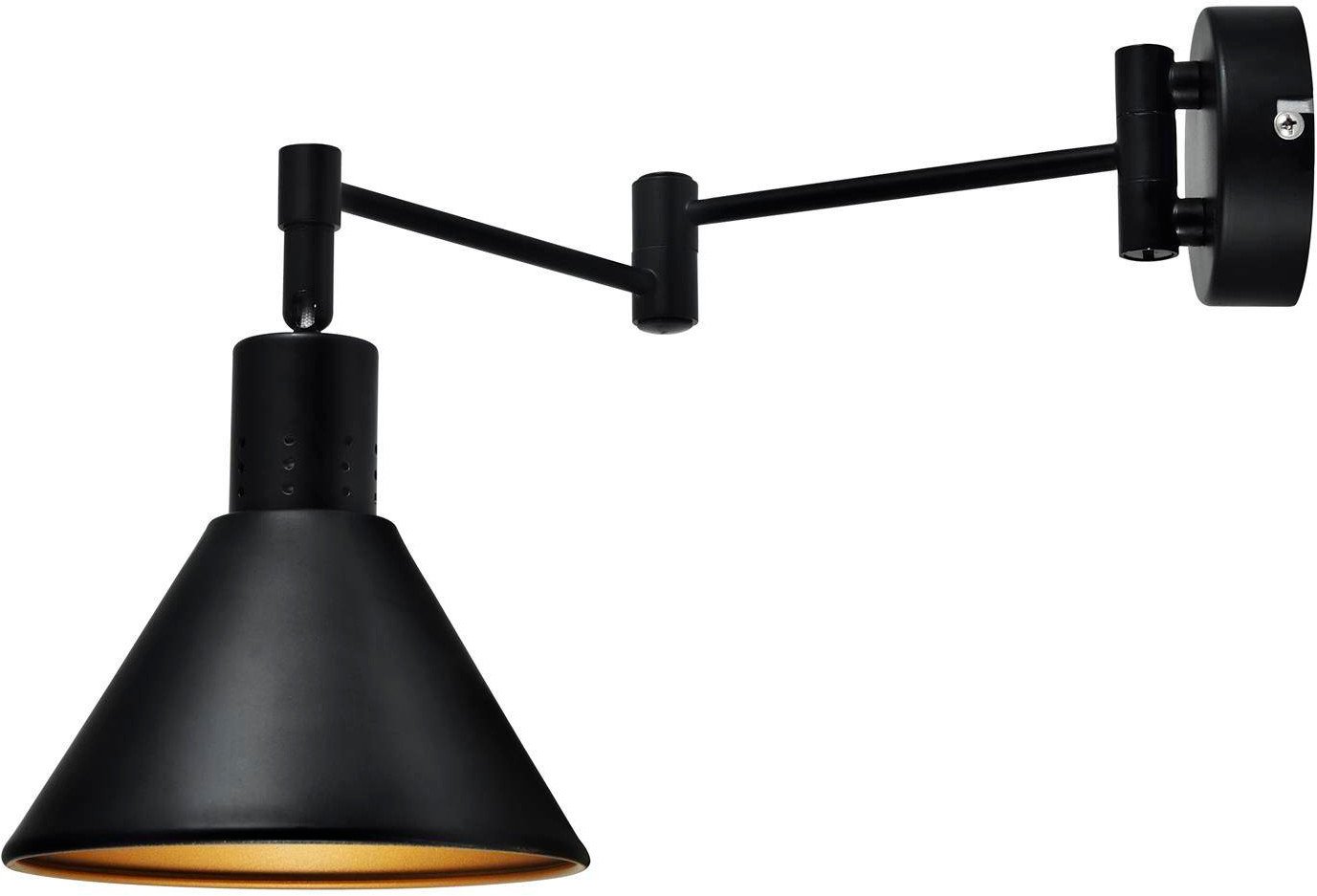 Candellux Copenhagen lampă de perete 1x40 W negru-auriu 21-75444