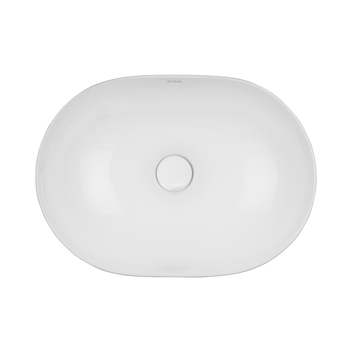 Oltens Hamnes lavoar 49.5x35.5 cm ovale de blat alb 40819000