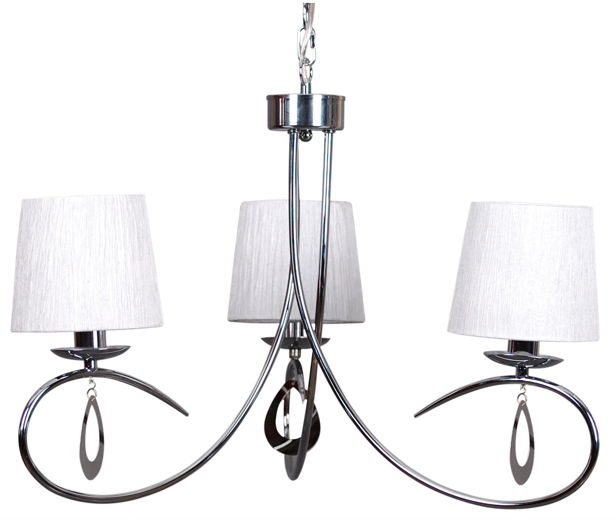 Candellux Arnika lampă suspendată 3x40 W alb-crom 33-21663