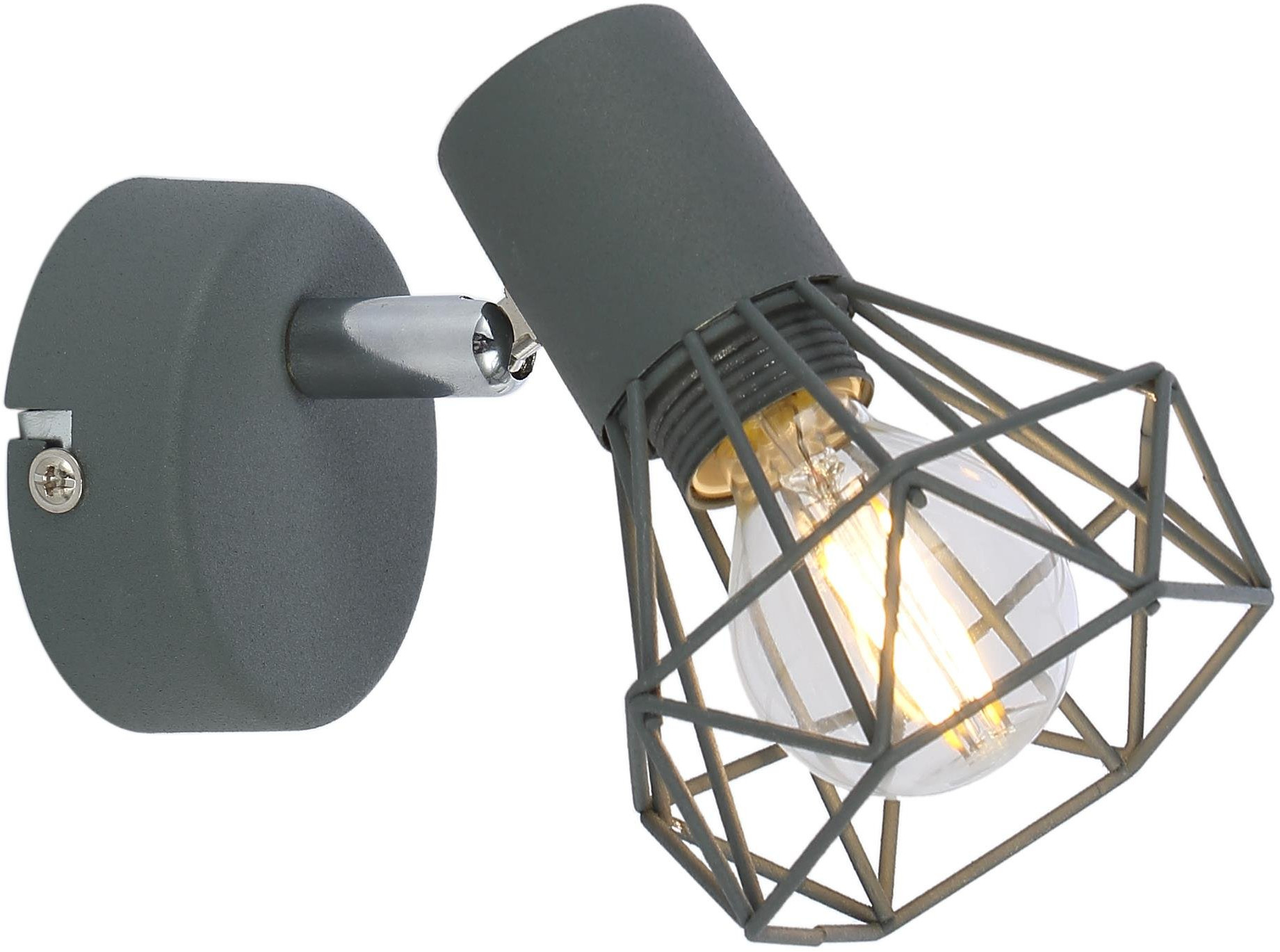 Candellux Verve lampă de perete 1x40 W gri 91-60969