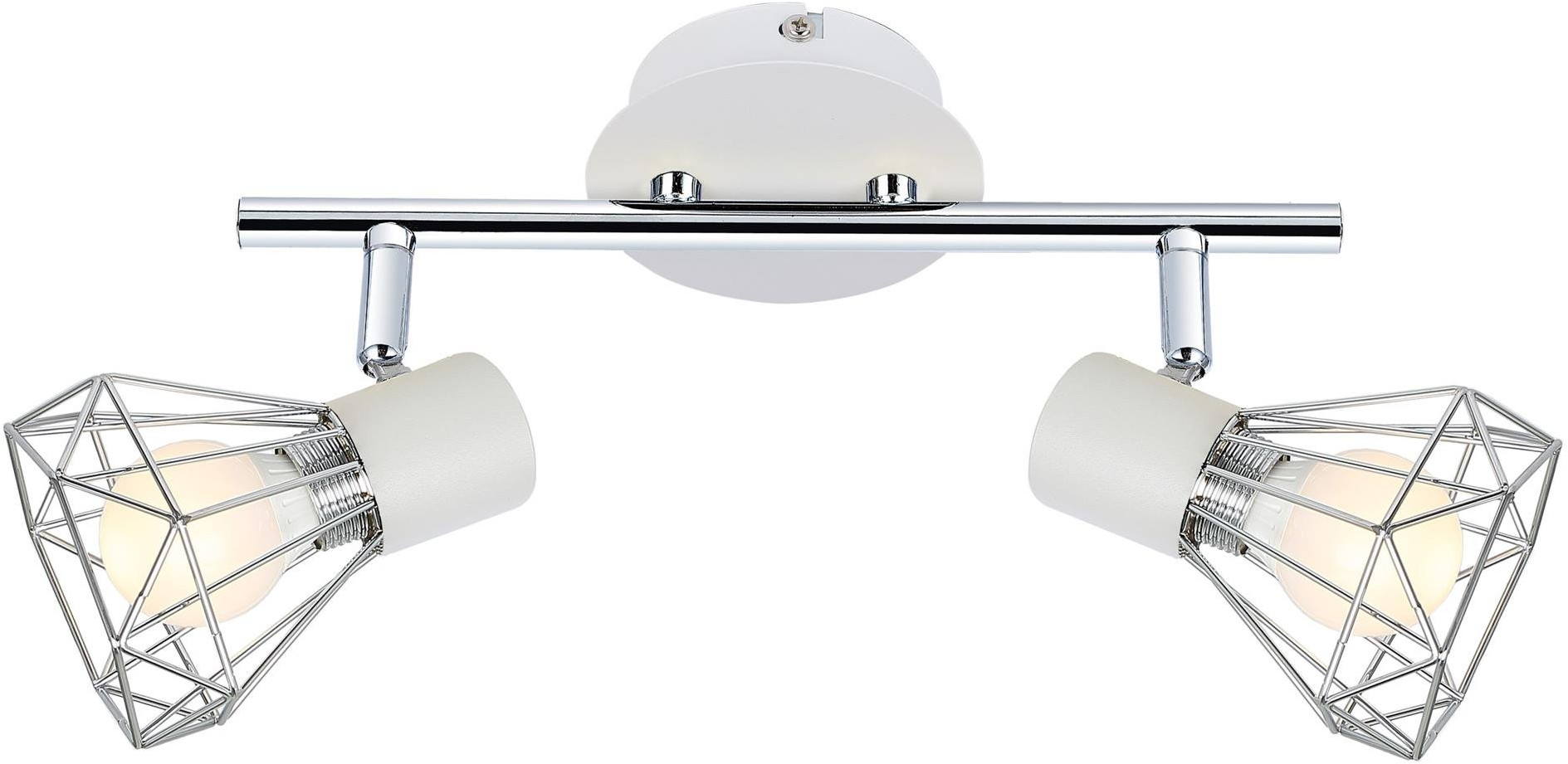 Candellux Verve lampă de tavan 2x40 W alb-crom 92-61348