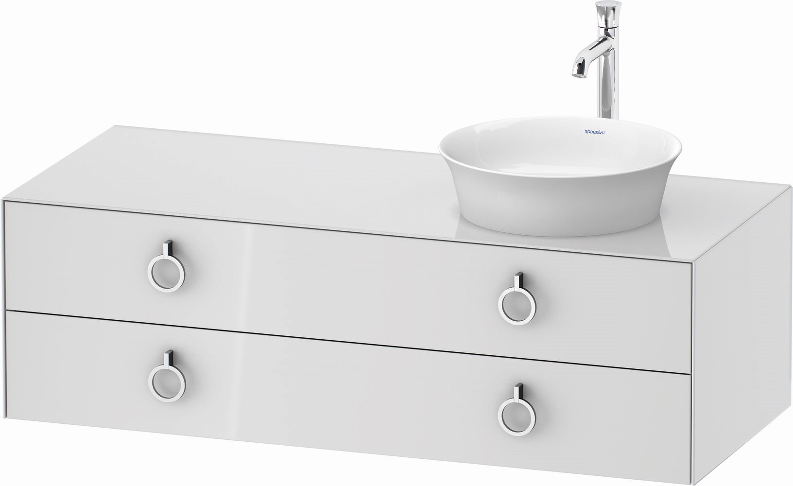 Duravit White Tulip dulap 130x55x40.8 cm sub chiuveta pe perete alb WT4992R8585