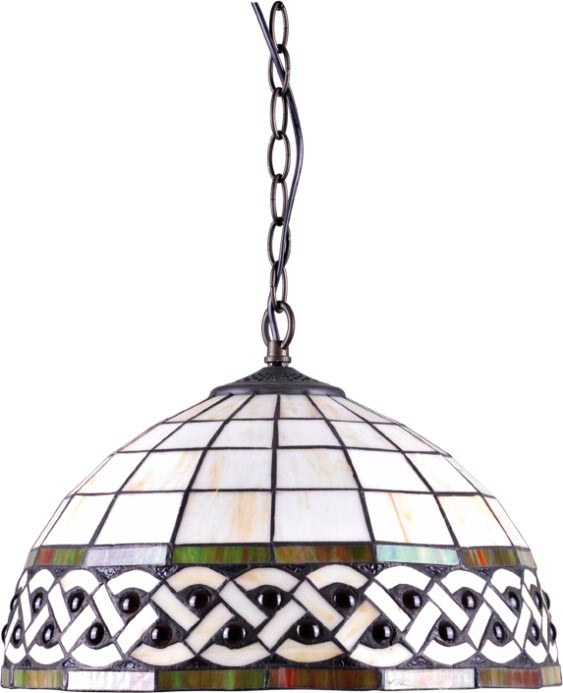 Kaja Tifany lampă suspendată 1x60 W multicolor K-P162208