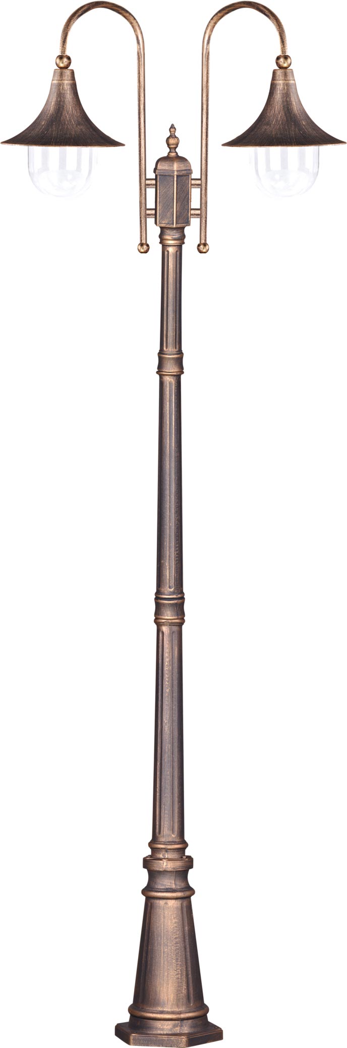 Kaja Boston lampă podea de exterior 2x60 W negru-auriu K-8127CZARNY/ZŁOTY