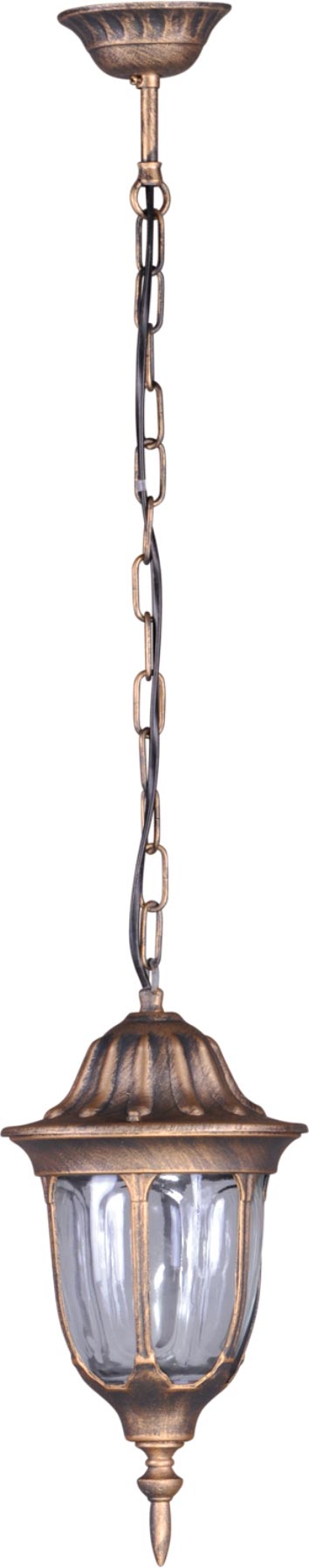 Kaja Vasco lampă suspendată exterior 1x60 W negru-auriu K-5007H/NCZARNY/ZŁOTY