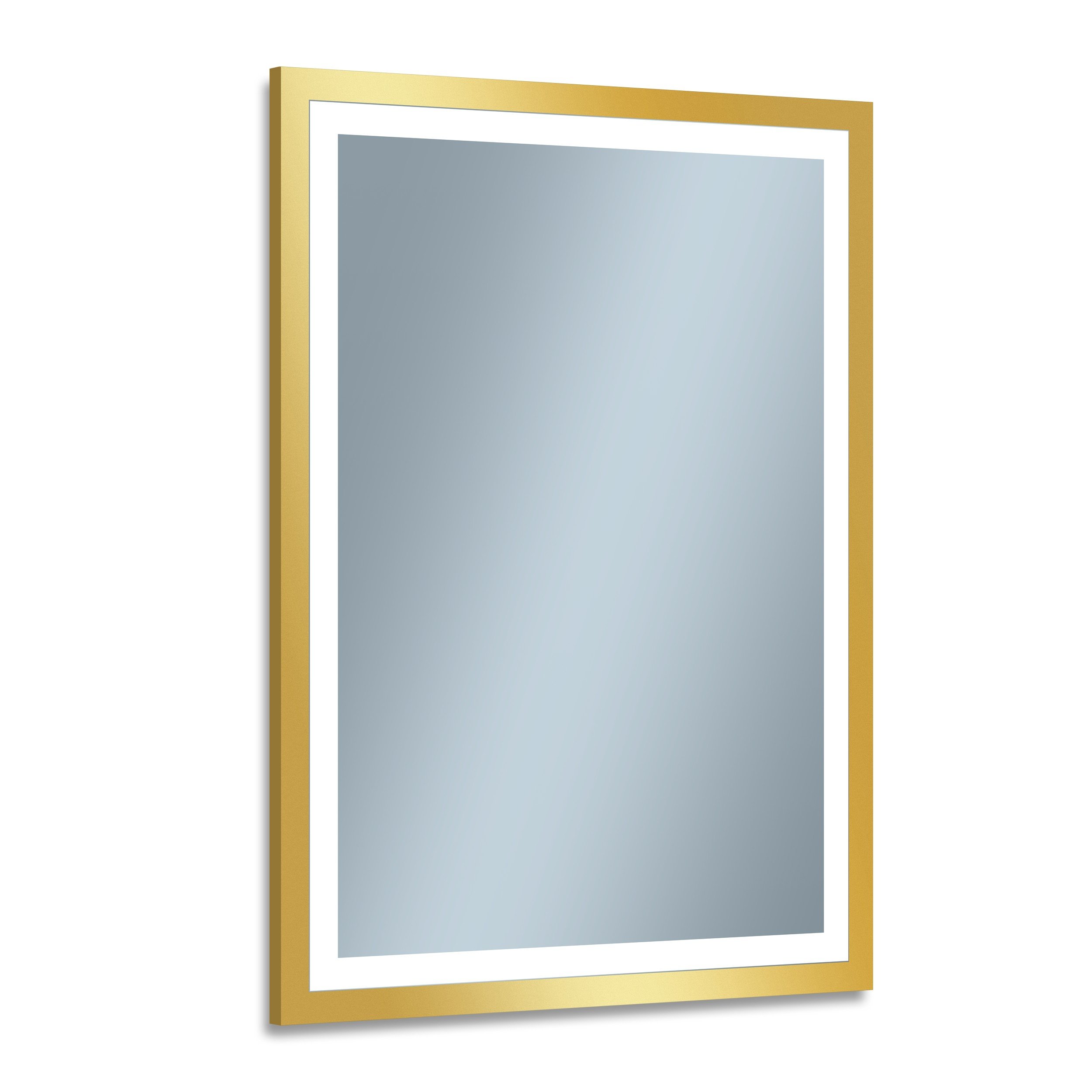 Venti Luxled Gold oglindă 60x80 cm dreptunghiular cu iluminare auriu 5907459662726