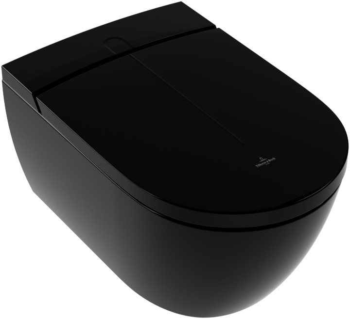 Villeroy & Boch ViClean toaletă cu spălare agăţat fără margine negru V0E100S0