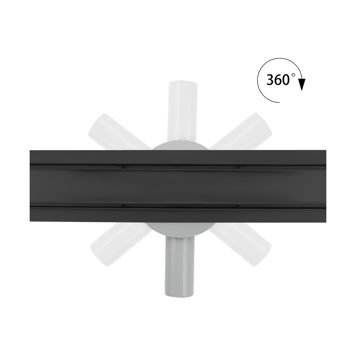 Hagser Iris rigolă duș 60 cm negru HGR12000030