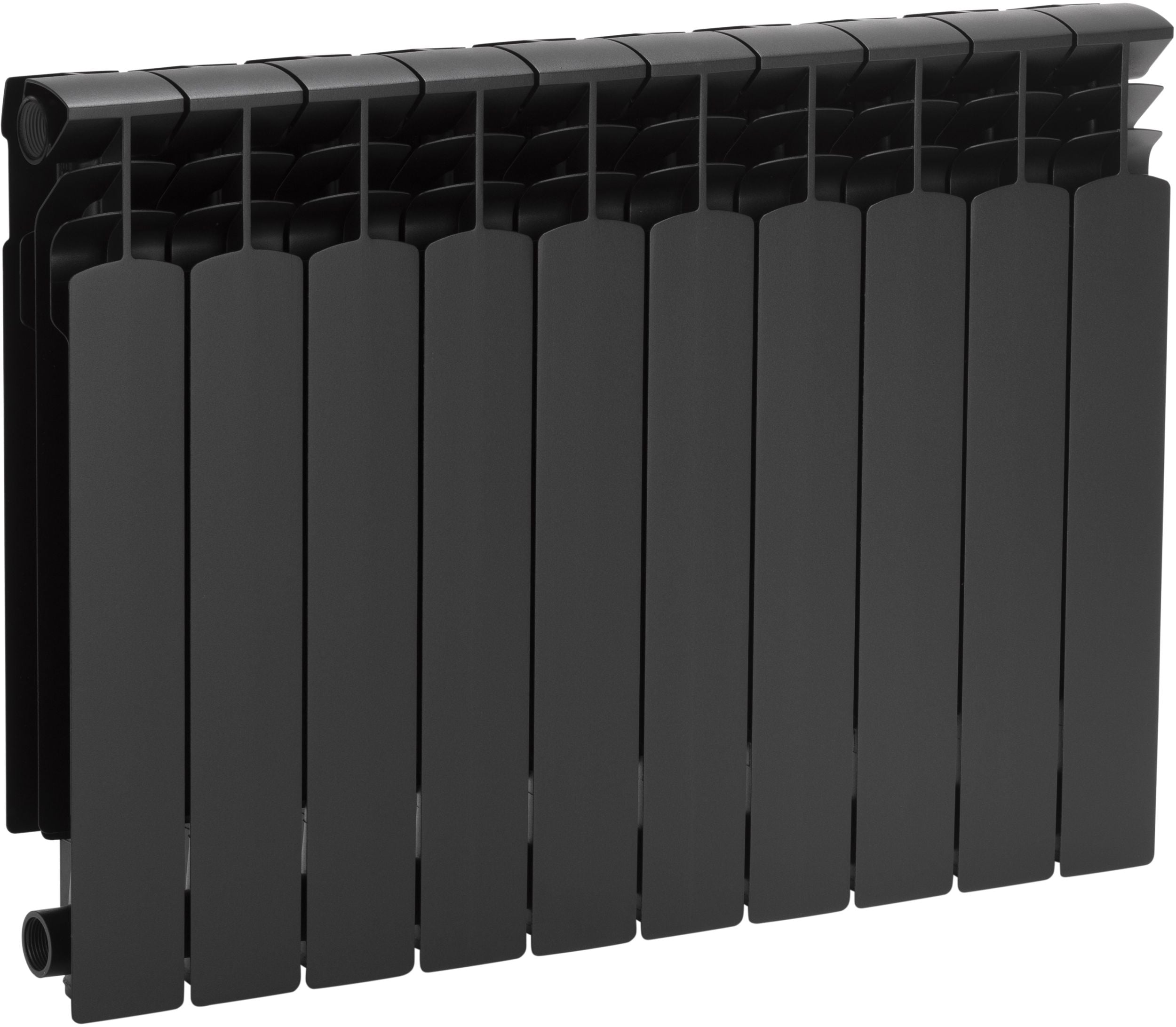 KFA Armatura G500F calorifer de cameră 57.2x80.4 cm podłączenie lateral negru 789-100-81