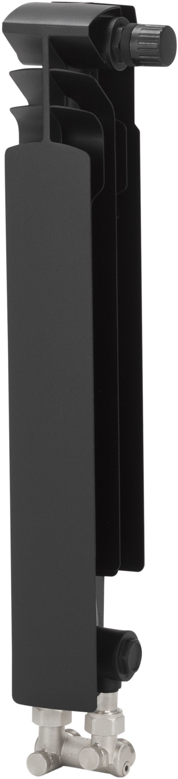 KFA Armatura G500F calorifer de cameră 57.2x8.2 cm podłączenie inferior negru 878-151-81