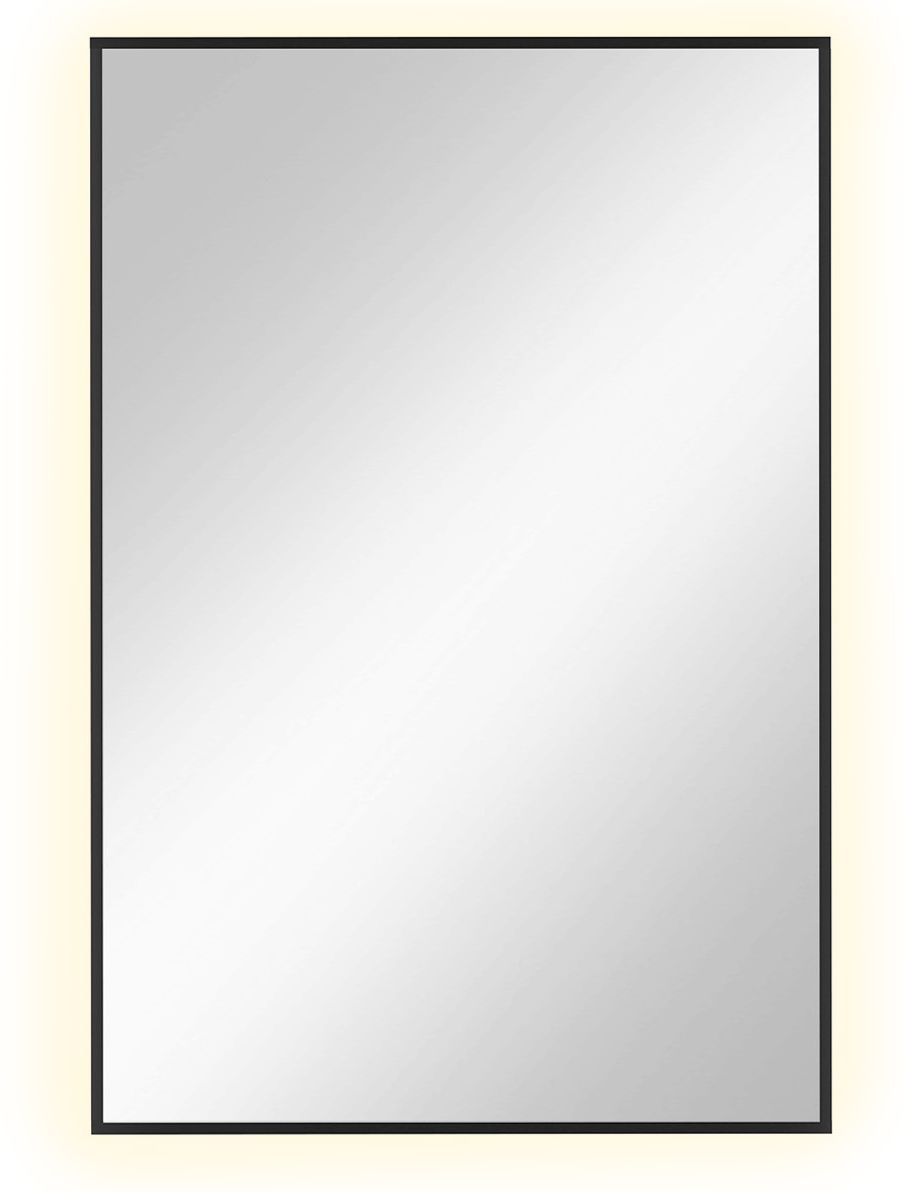 Baltica Design Tiny Border Straight oglindă 60x90 cm dreptunghiular cu iluminare negru 5904107904641