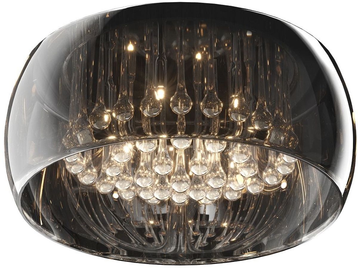 Zuma Line Crystal lampă de tavan 6x42 W crom-fumuriu-cristal C0076-06X-F4FZ