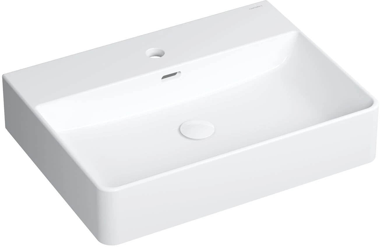 Omnires Garland lavoar 60x43 cm dreptunghiular de blat alb luciu GARLAND600BP