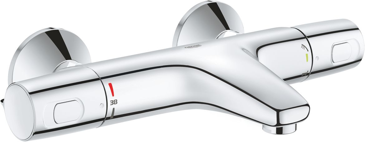 Grohe Precision baterie cadă-duș perete cu termostat crom 34227002