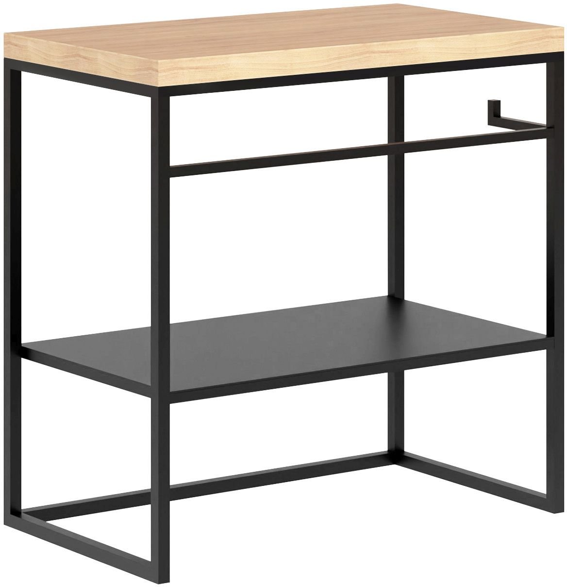 Baltica Design Linn consolă 75x35x75 cm negru-stejar 5904107906270