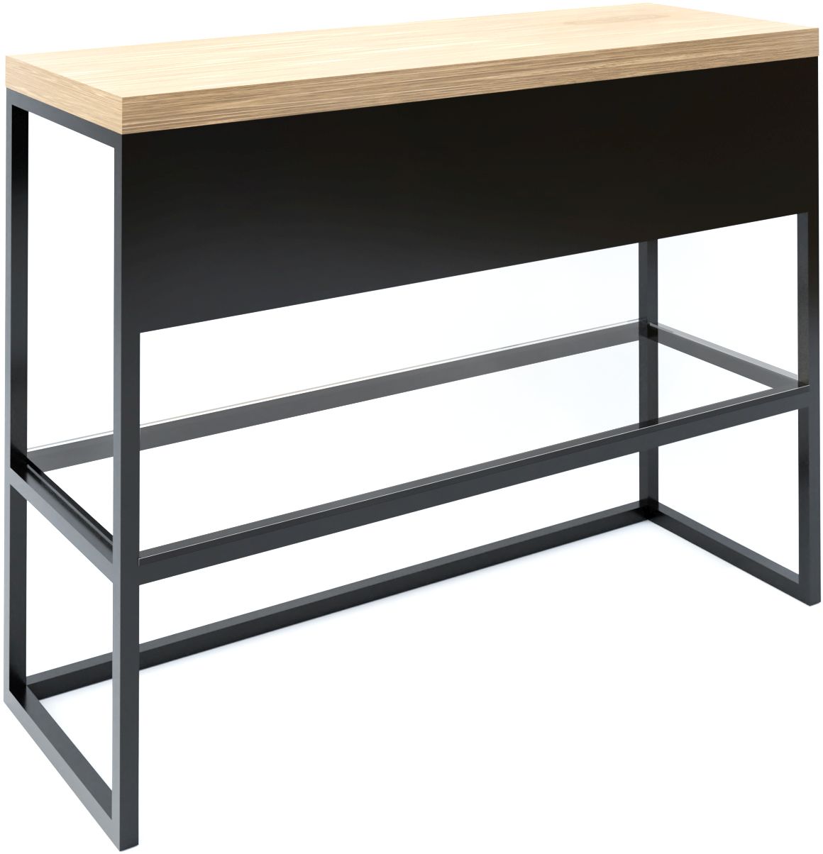Baltica Design Trine consolă 100x40x75 cm negru-stejar 5904107906331