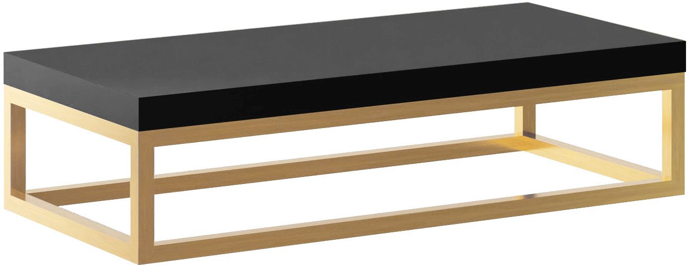 Baltica Design Bente consolă 75x35x17 cm negru-auriu 5904107906645