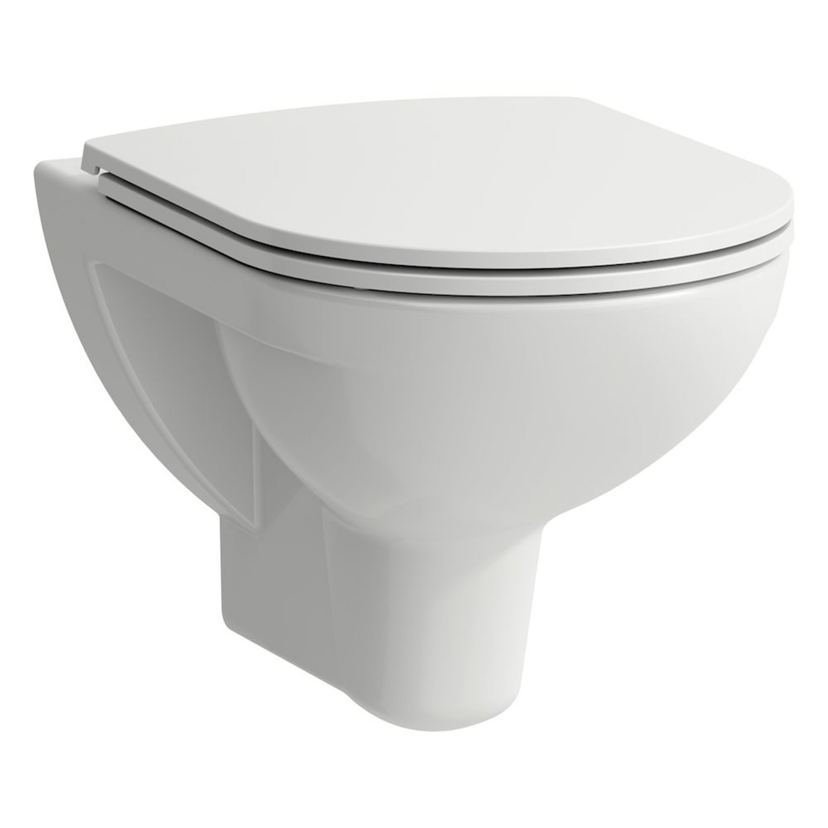 Laufen Pro B vas wc cu capac soft-close agăţat fără margine alb lucios H8669510000001