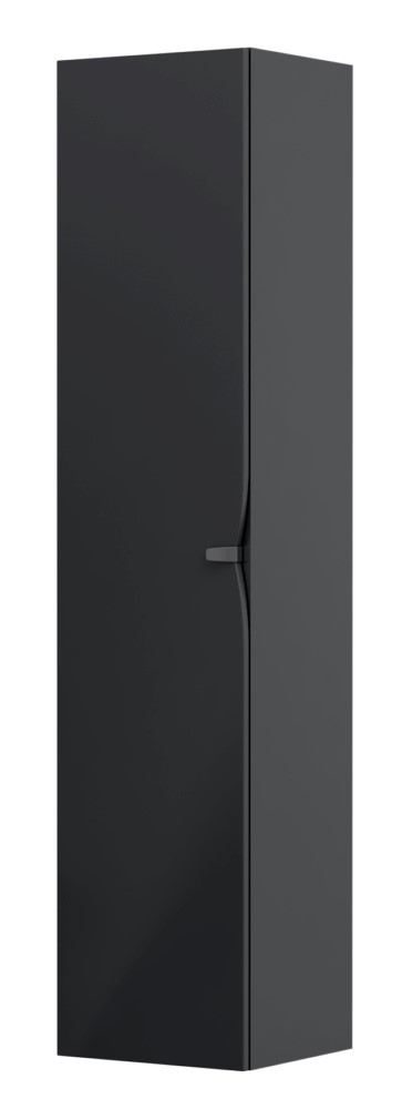 Oristo Siena dulap 35x32x160 cm laterala pe perete negru OR45-SB1D-35-8
