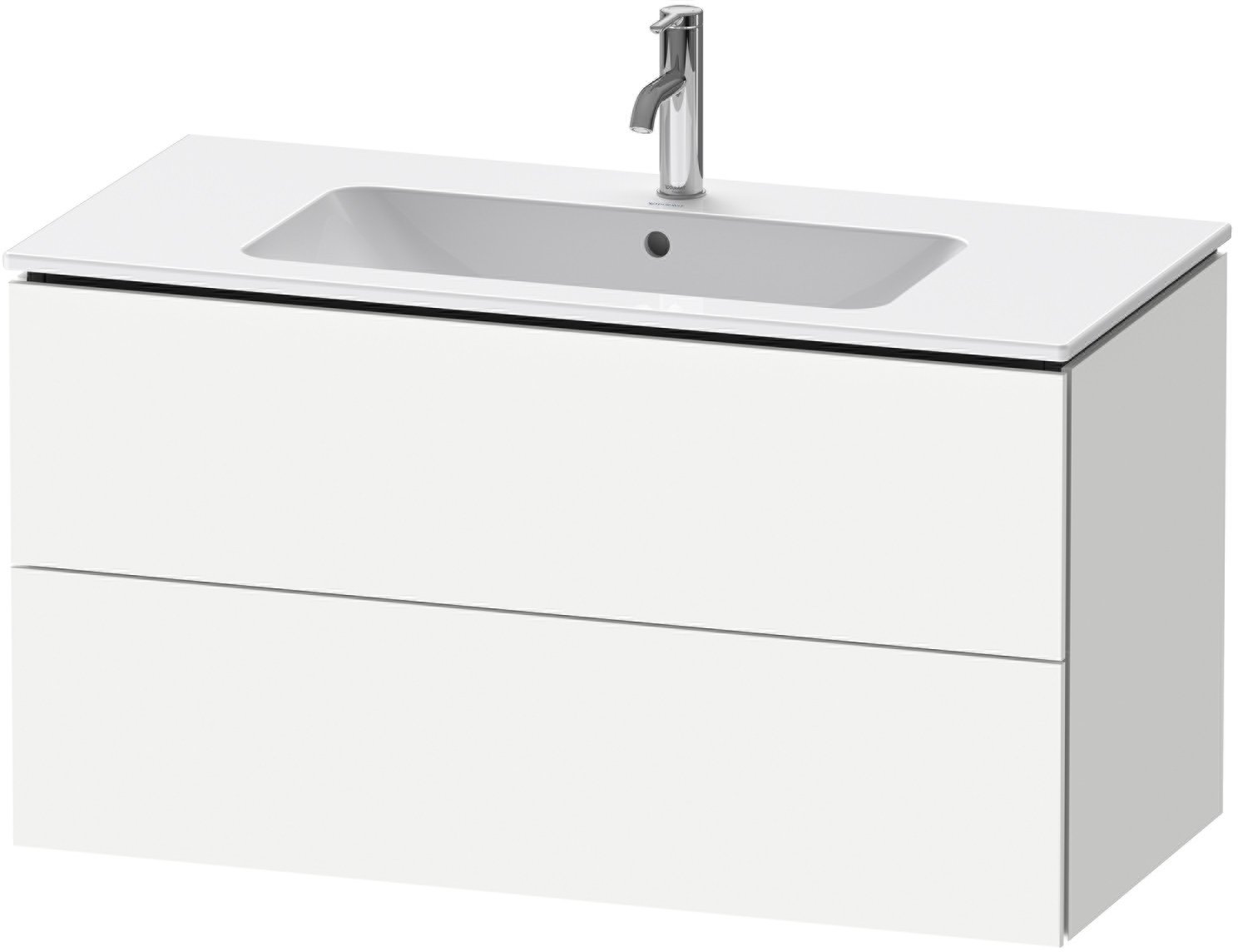 Duravit L-Cube dulap 102x48.1x55 cm dulap atârnat sub chiuvetă alb LC624201818