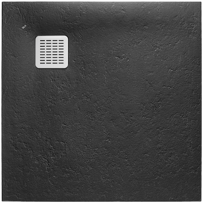 Roca Terran cădiță de duș pătrată 80x80 cm negru AP10332032001400