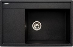 Pyramis Camea chiuvetă din granit 79x50 cm negru 070091201