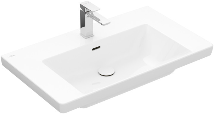 Villeroy & Boch Subway 3.0 lavoar 80x47 cm dreptunghiular clasică-mobilier alb 4A708001