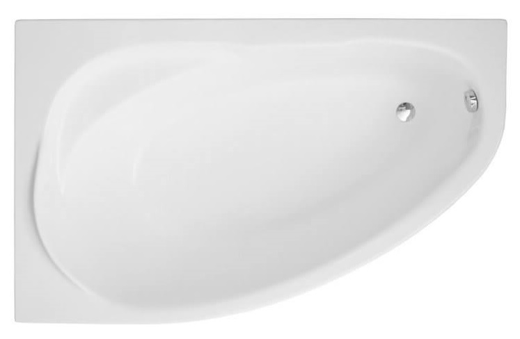 Polimat Marea cadă de colț 150x100 cm partea stângă alb 00295