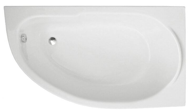 Polimat Miki cadă de colț 140x70 cm partea dreaptă alb 00362