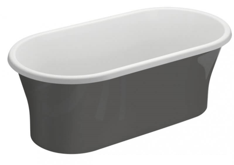 Polimat Amona New cadă freestanding 150x75 cm ovală bicolor 00413