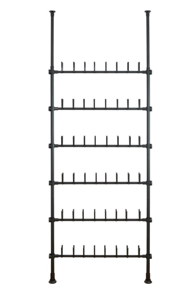 Wenko Herkules organizator pentru încălțăminte 165x94x300 cm negru 50634100